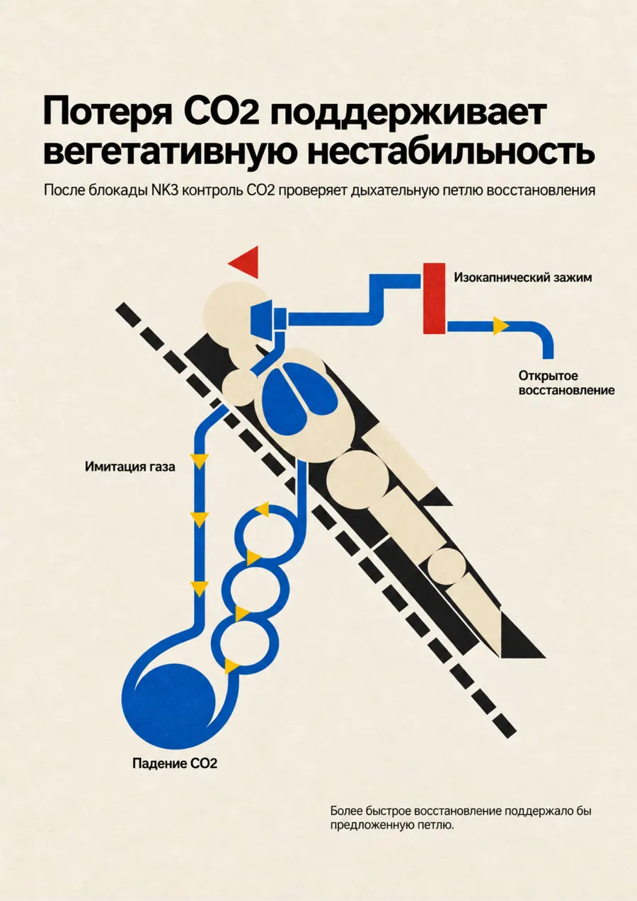 Постер: Потеря CO2 поддерживает вегетативную нестабильность