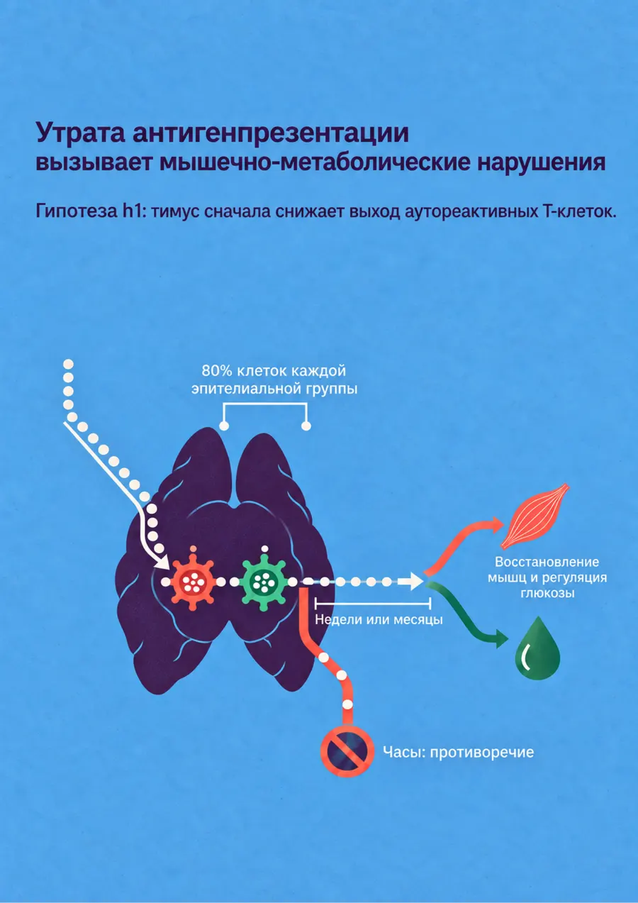 Постер: Утрата антигенпрезентации вызывает мышечно-метаболические нарушения