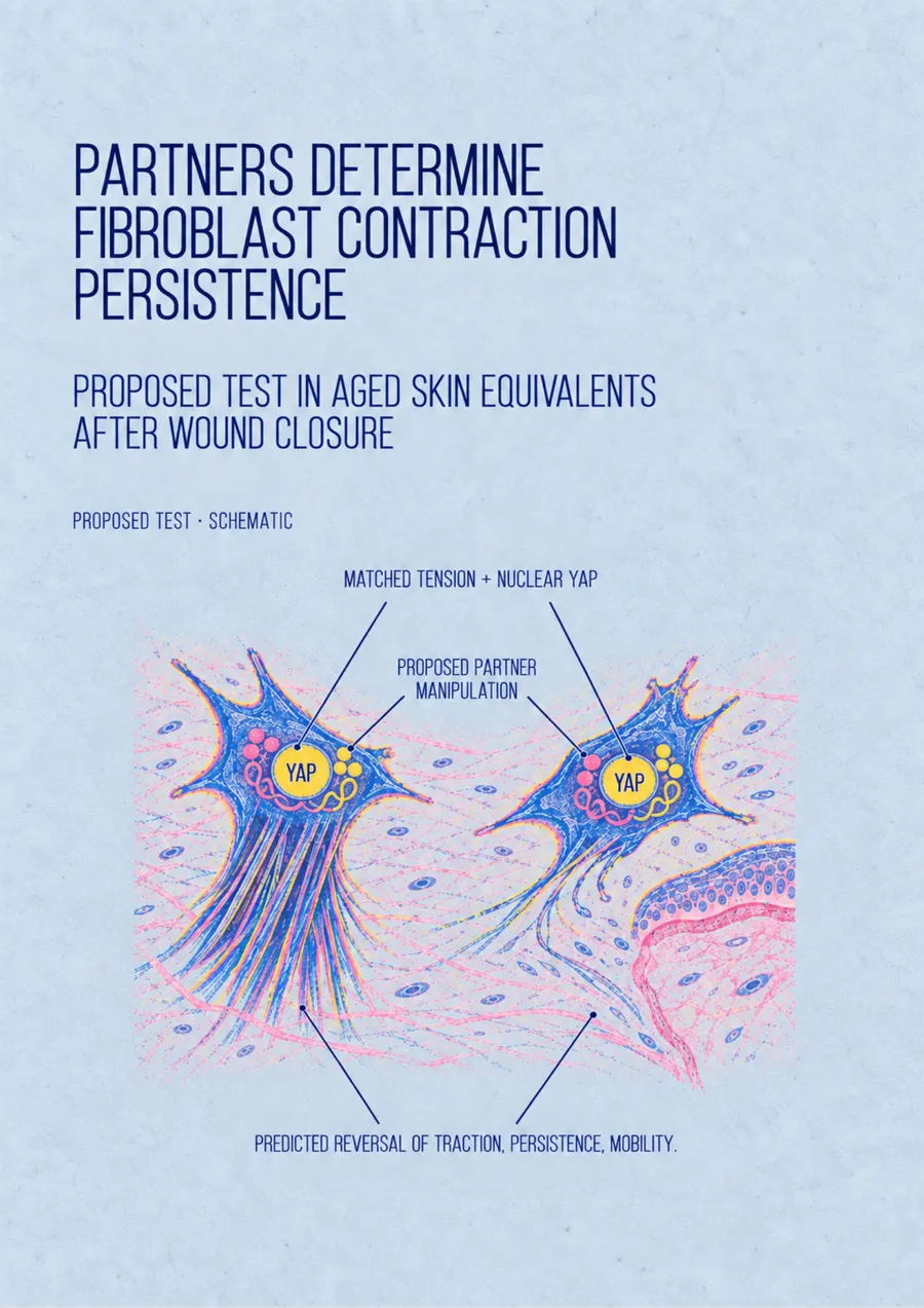 Poster: Partners determine fibroblast contraction persistence